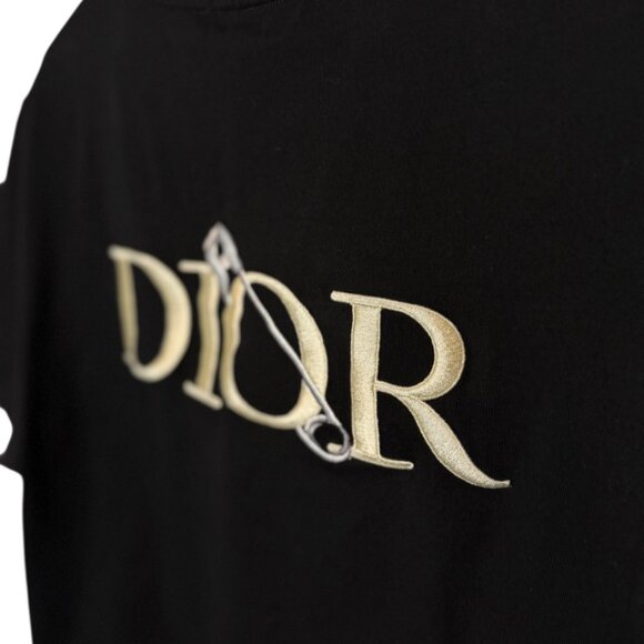 Christian Dior short-sleeved shirt black men's size L - Picture 3 of 4